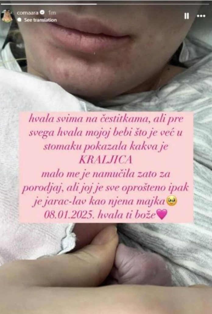 Milica Veli Kovi Sa Bebom Danas Izlazi Iz Porodili Ta Poznato Koji E