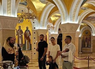 Duhovnik Ražnatovića došao čak iz Moskve zbog malog Isaije: Isplivali detalji krštenja Veljkovog trećeg sina