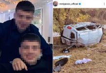 Ovako izgleda kombi u kom je poginuo mladi džudista Partizana: Vozilo prevrnuto, sva stakla popucala, stvari na sve strane