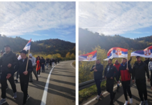 Pešacima sa KiM koji podržavaju Vučića, pridružili se i meštani Raške i Kraljeva: Ori se “Ja sam momče sa Kosova”