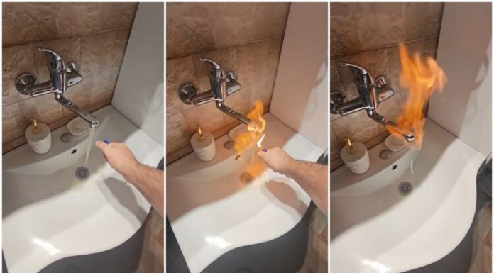 Neverovatan snimak iz okoline Zrenjanina: Ponovo gori voda sa česme – Isto je bilo i pre pet godina