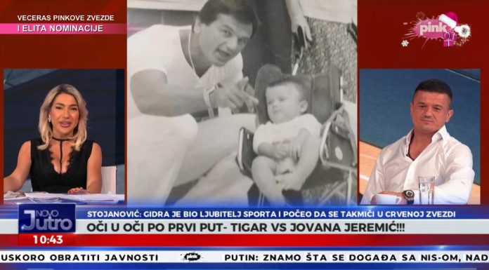 Tigar stigao kod Jovane u emisiju – Voditeljka ga poslužila kafom, pa upozorila: “Sigurnije je kad smo razdvojeni”