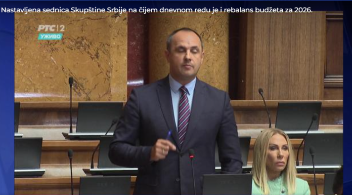 Poslanik SSP na raspravi o rebalansu Budžeta: “Jednokratna pomoć nije briga o građanima, već predizborni ček za SNS”